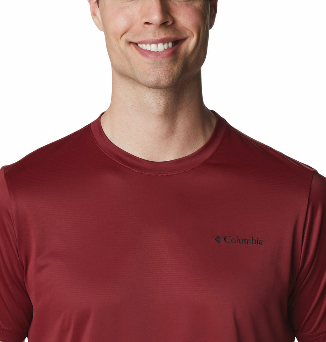 Columbia Columbia Hike™ Crew Camiseta Manga Corta rojo de hombre para entrenamiento