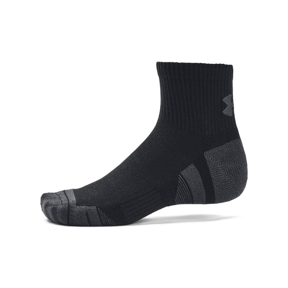 UA Performance Tech 3Pk Qtr Medias negro de hombre para entrenamiento