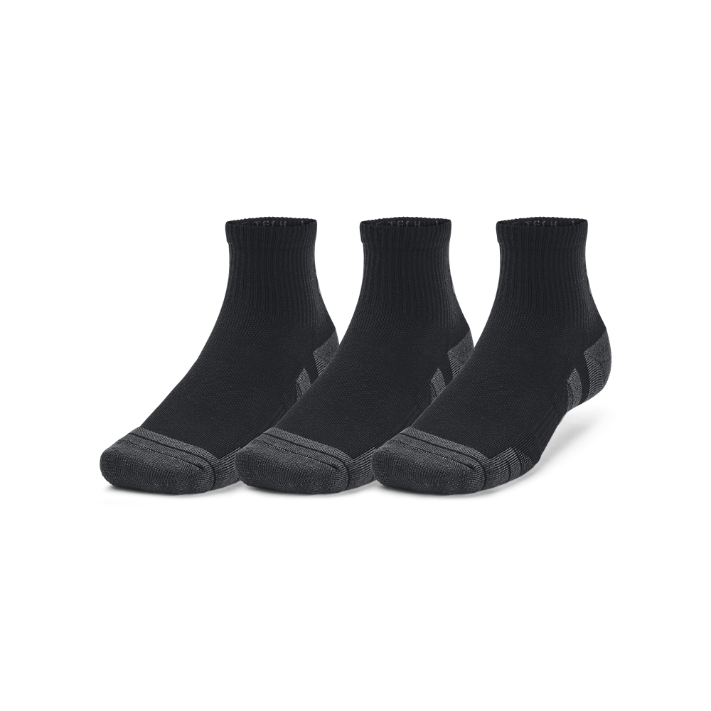 UA Performance Tech 3Pk Qtr Medias negro de hombre para entrenamiento