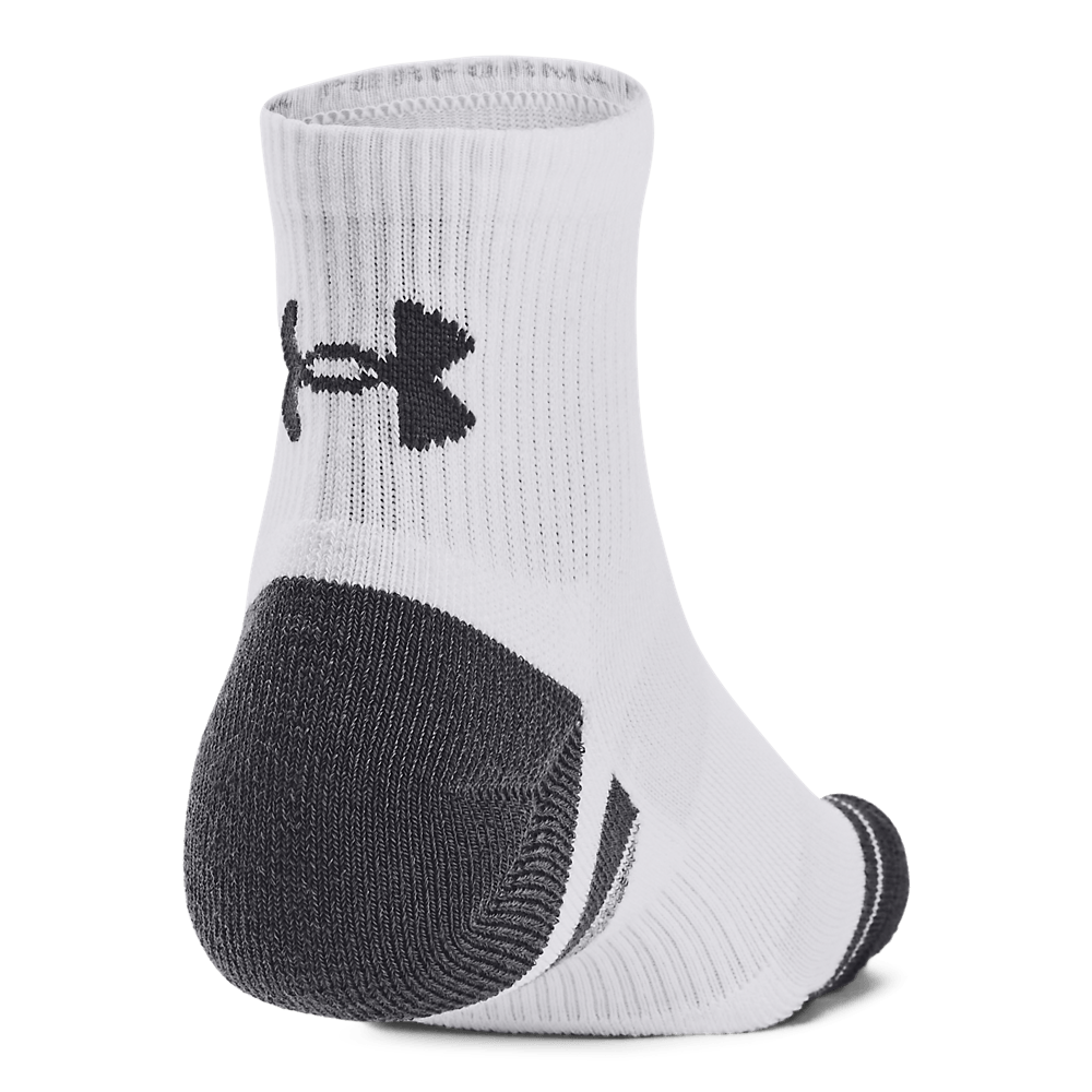 UA Performance Tech 3Pk Qtr Medias blanco de hombre para entrenamiento