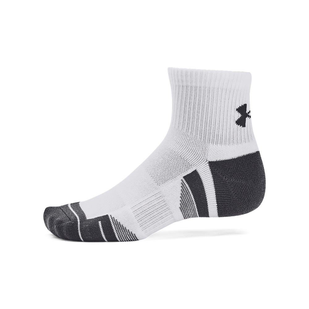UA Performance Tech 3Pk Qtr Medias blanco de hombre para entrenamiento