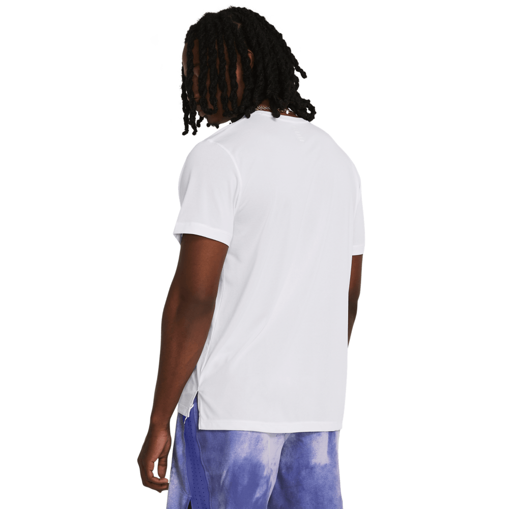 UA Streaker Tee Camiseta Manga Corta blanco de hombre para correr