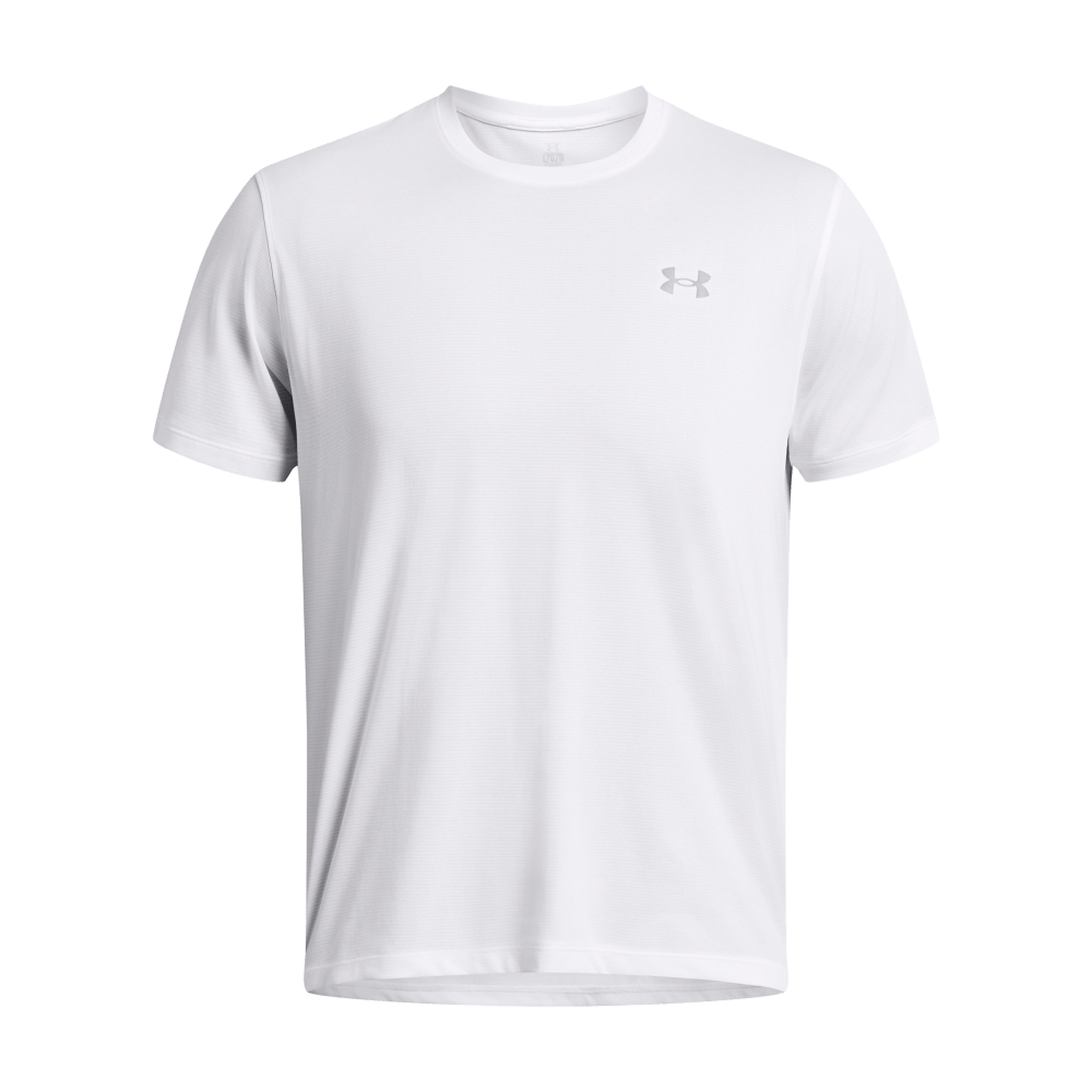 UA Streaker Tee Camiseta Manga Corta blanco de hombre para correr