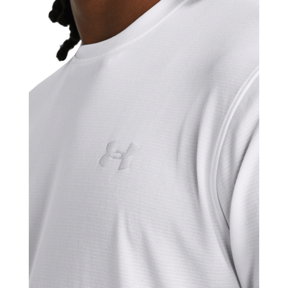 UA Streaker Tee Camiseta Manga Corta blanco de hombre para correr