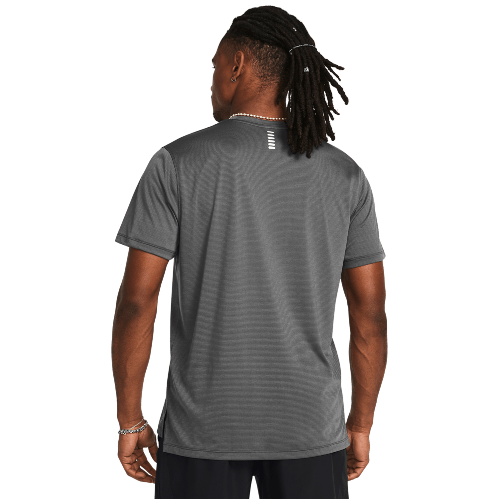 UA Streaker Tee Camiseta Manga Corta gris de hombre para correr
