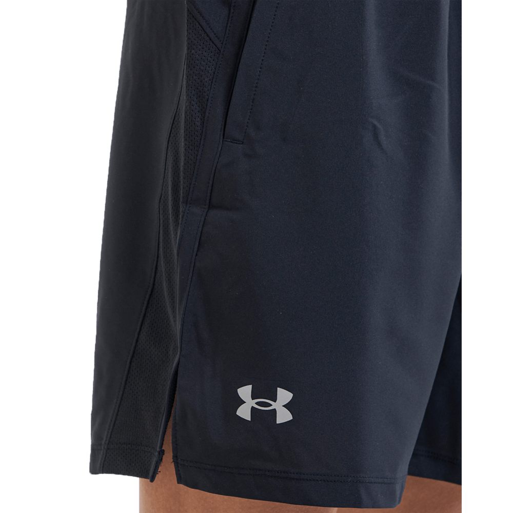 UA Launch 7  Short Pantaloneta negro de hombre para correr