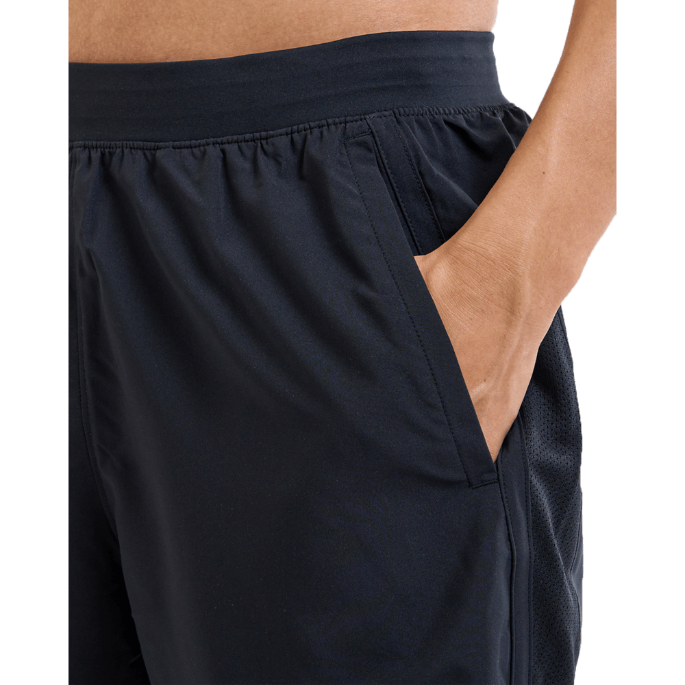 UA Launch 7  Short Pantaloneta negro de hombre para correr