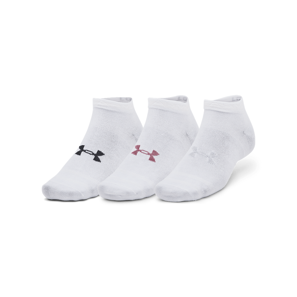 UA Essential Low Cut 3Pk Medias blanco de hombre para entrenamiento