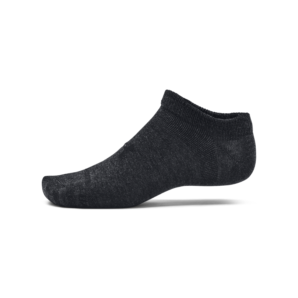 UA Essential No Show 3Pk Medias negro de hombre para entrenamiento
