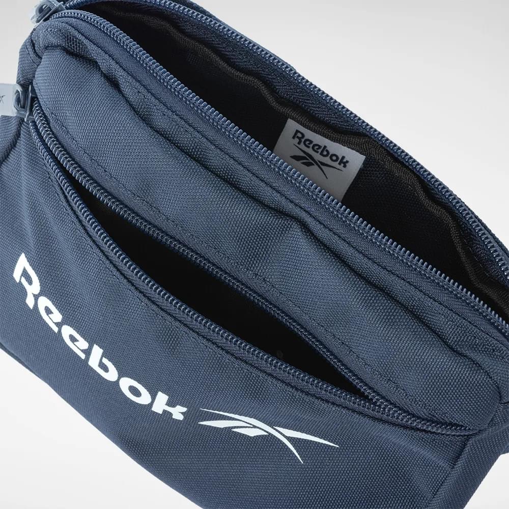 Reebok Te Waistbag Zip Canguro azul de hombre lifestyle