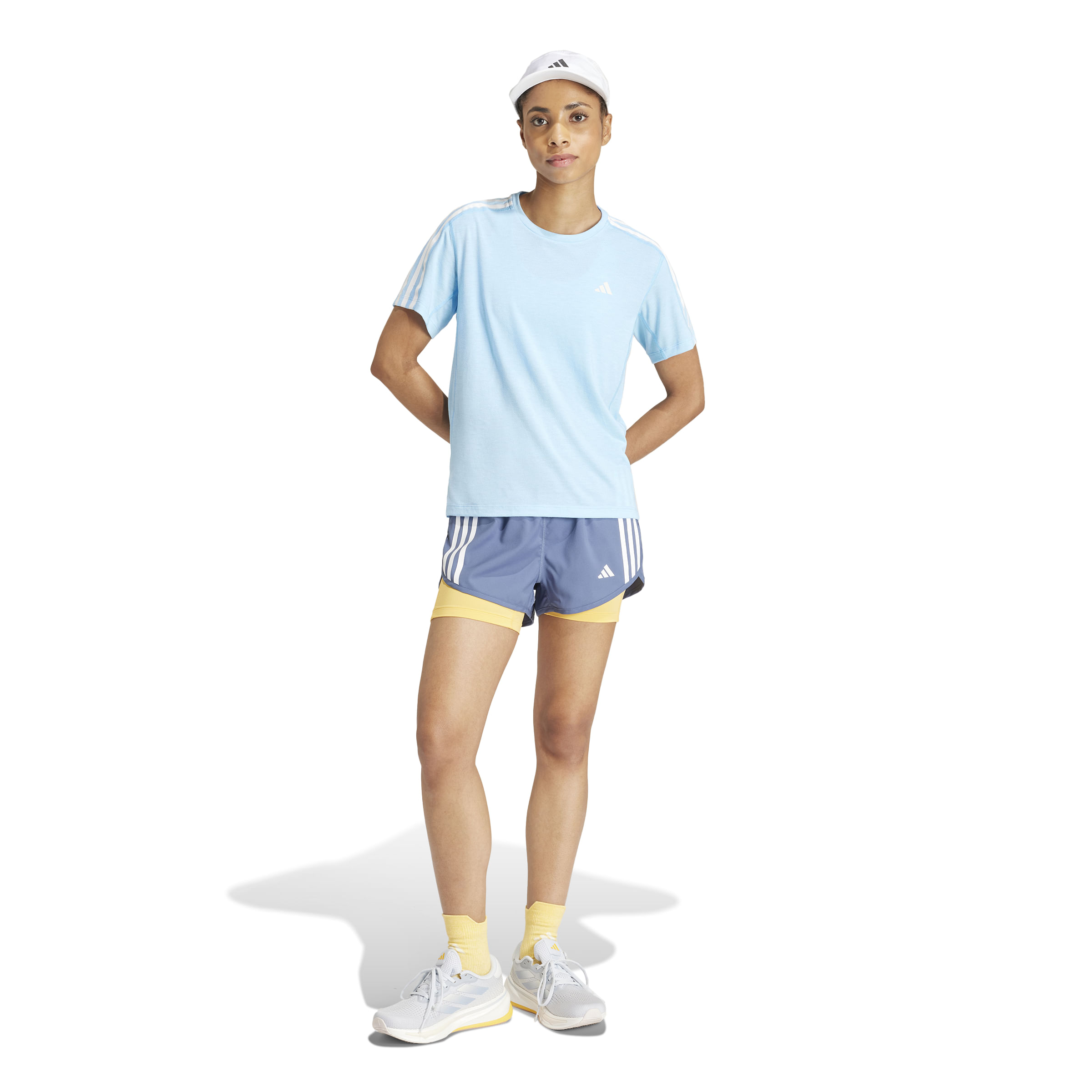 Adidas Otr E 3S Tee Camiseta Manga Corta azul de mujer para correr