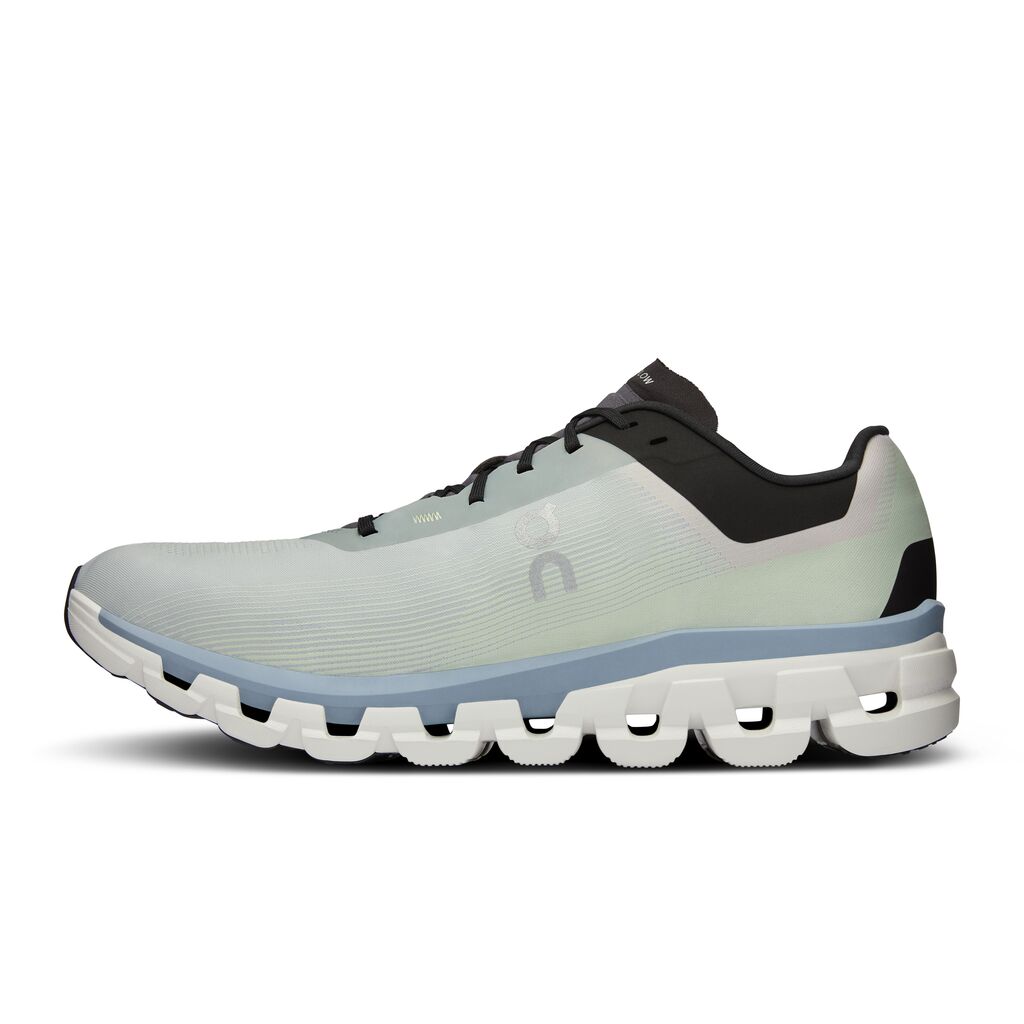 On Cloudflow 4 Tenis blanco de hombre para correr