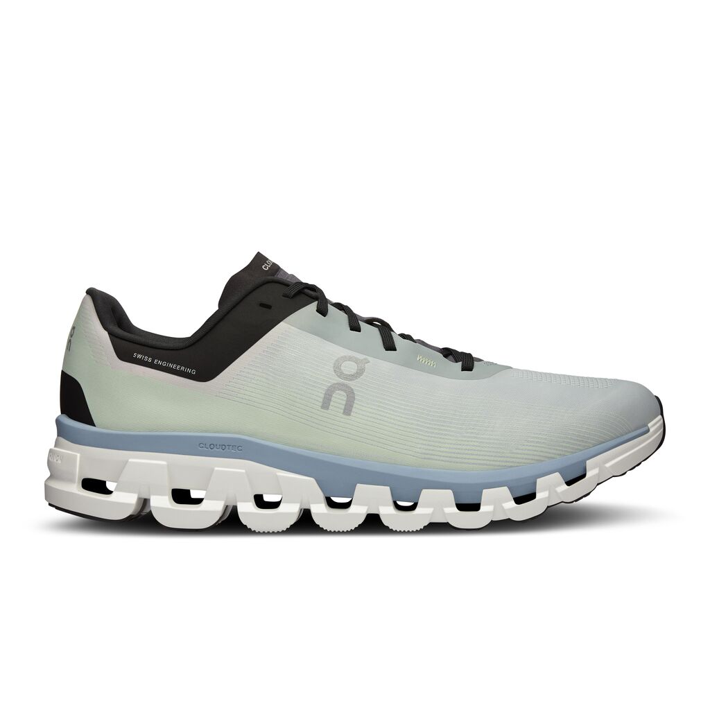 On Cloudflow 4 Tenis blanco de hombre para correr