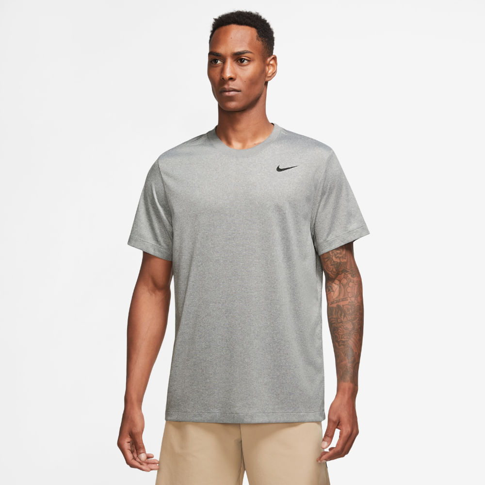 Nike M Nk Df Tee Rlgd Reset Camiseta Manga Corta gris de hombre para entrenamiento