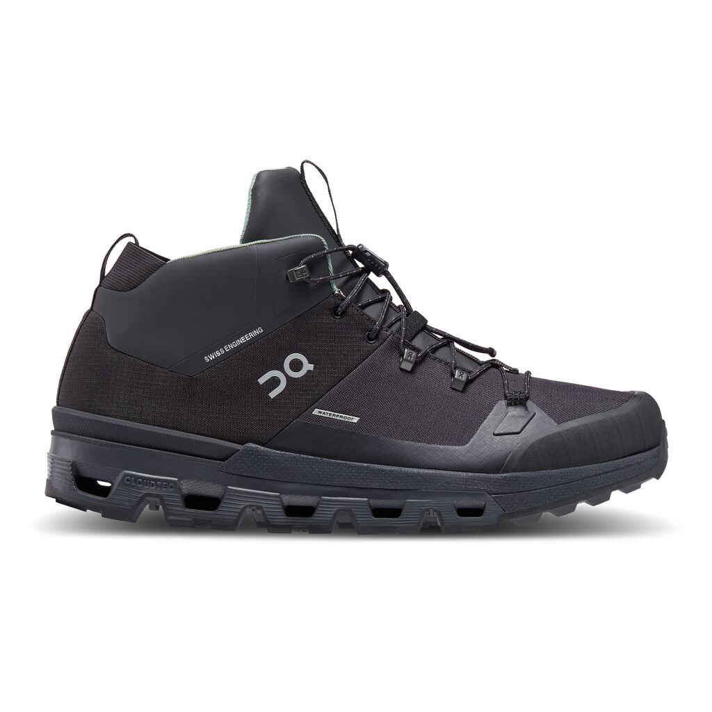 On Cloudtrax Waterproof Tenis negro de hombre para outdoor