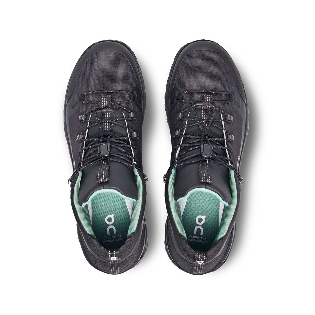 On Cloudtrax Waterproof Tenis negro de hombre para outdoor