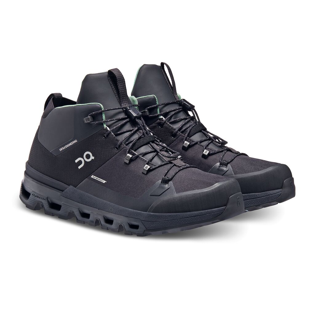 On Cloudtrax Waterproof Tenis negro de hombre para outdoor