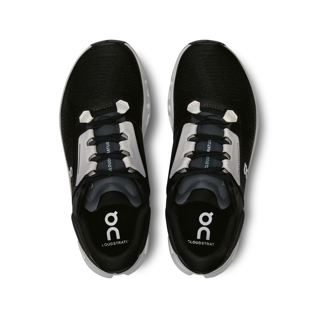 On Cloudstratus 3 Tenis negro de mujer para correr