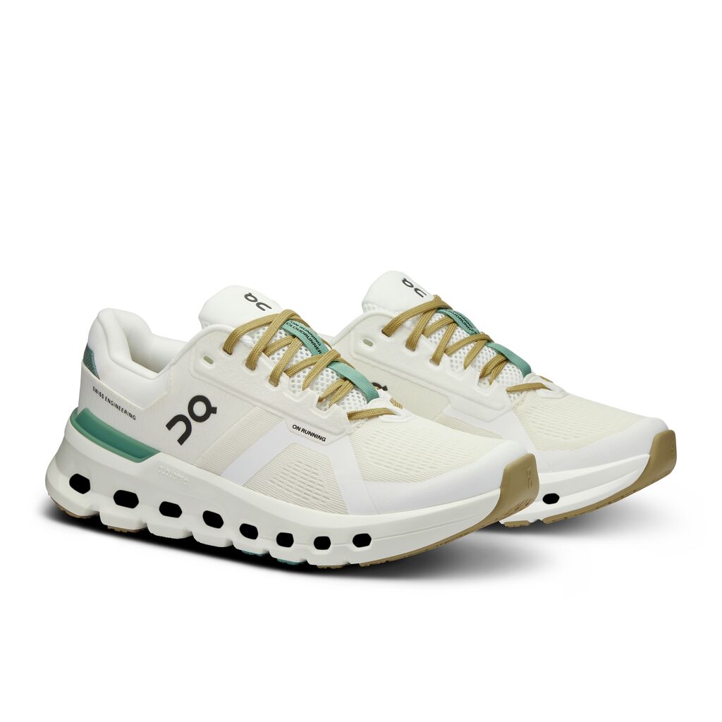 On Cloudrunner 2 Tenis blanco de mujer para correr