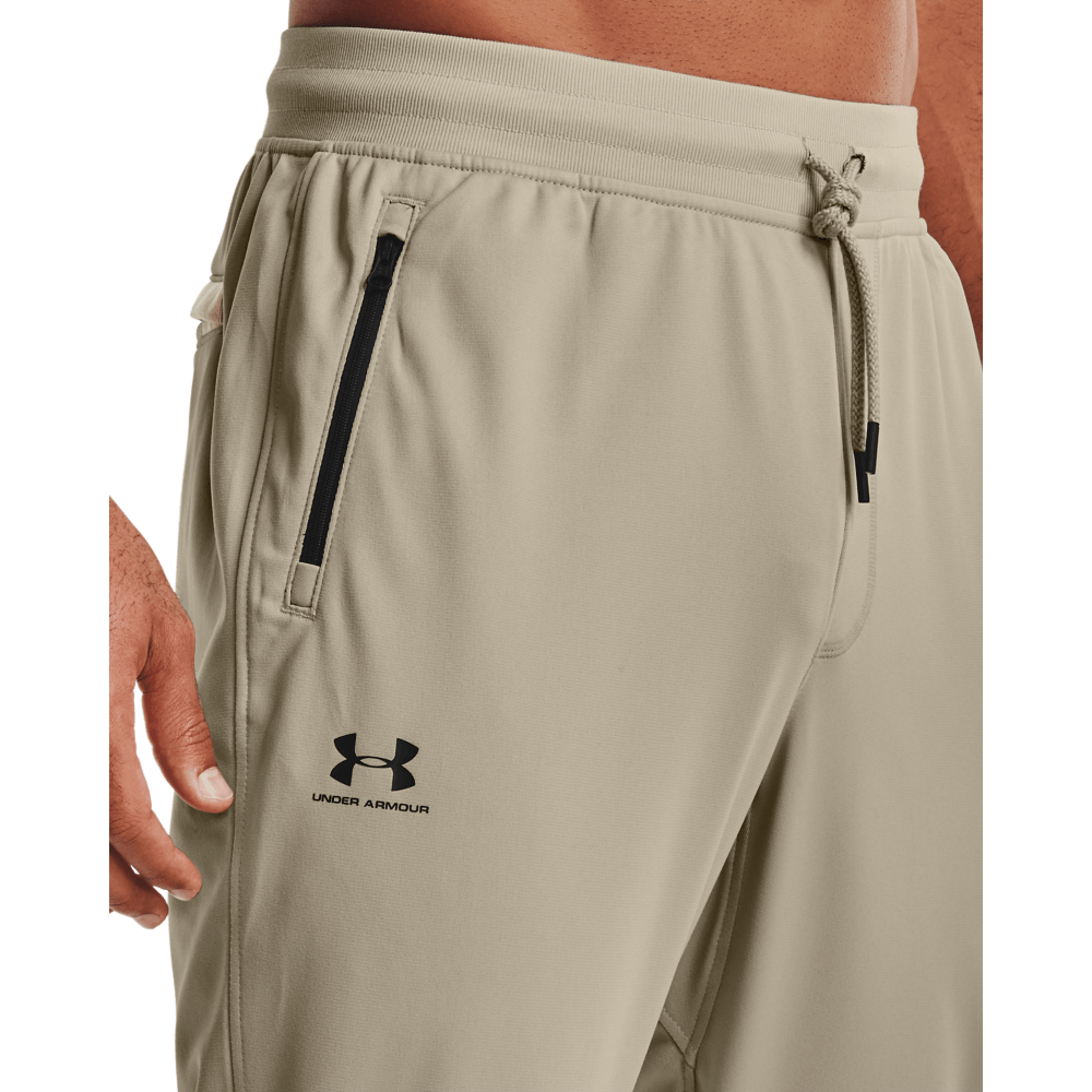 UA Rtstyle Tricot Jogger Pantalón cafe de hombre para entrenamiento