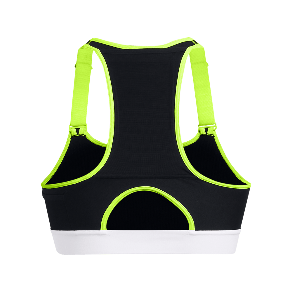 UA Hg Armour High Pocket Top negro de mujer para entrenamiento
