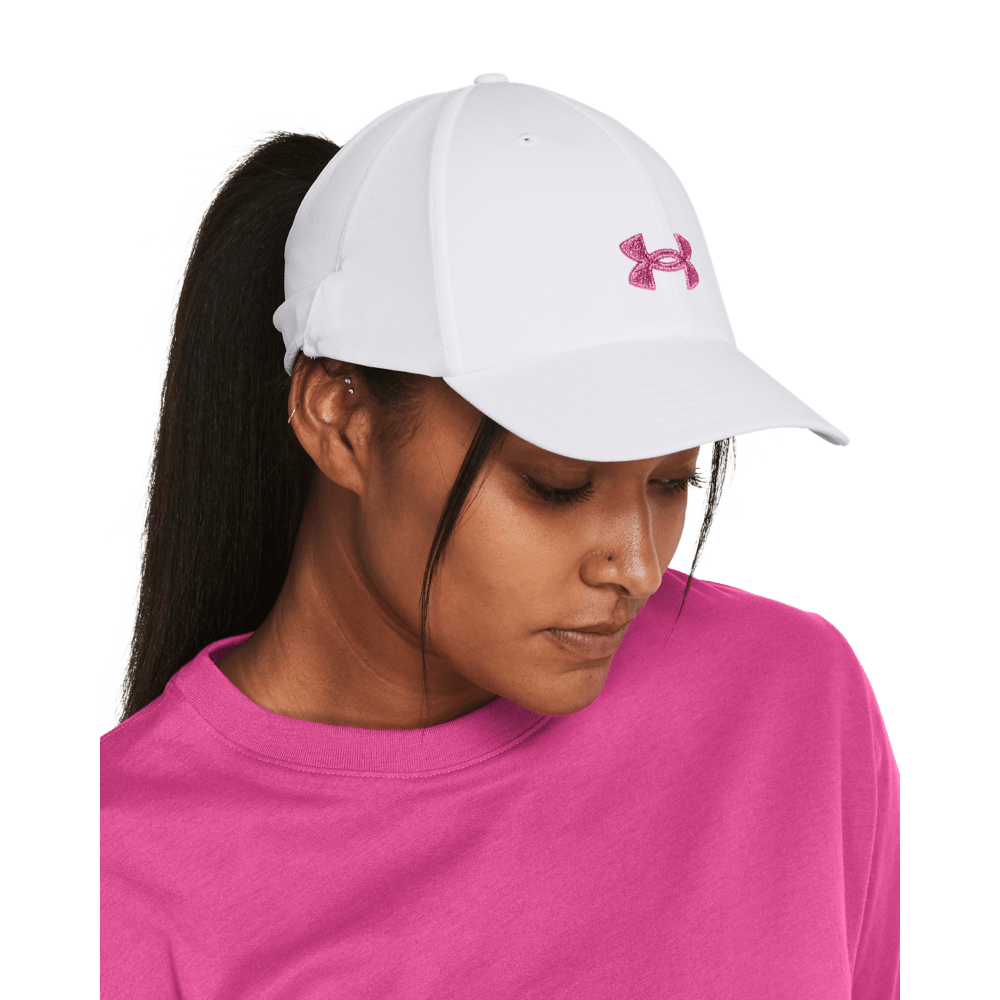 UA En"S Ua Blitzing Wrapback Gorra blanco de mujer para entrenamiento