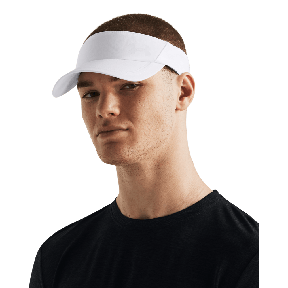 UA So-Chill Launch Visor Visera blanco de hombre para correr