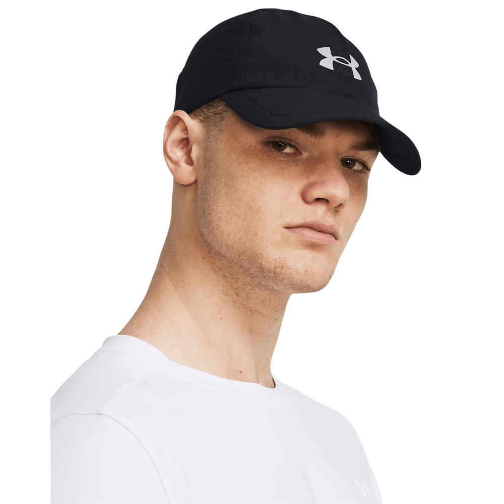 UA Aunch Adj Gorra negro de hombre para correr