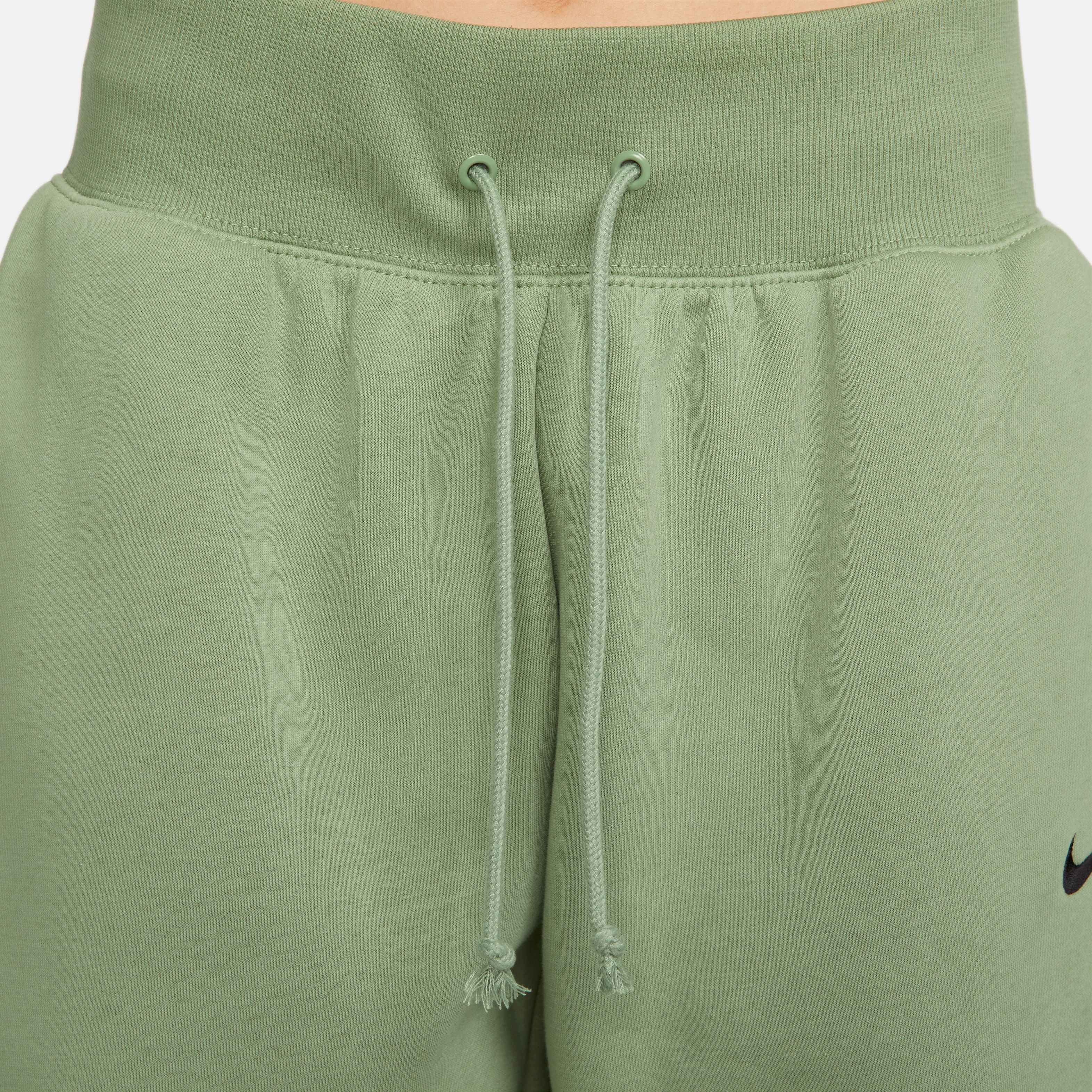 Nike W Nsw Phnx Flc Hr Os Pant Pantalón verde de mujer lifestyle