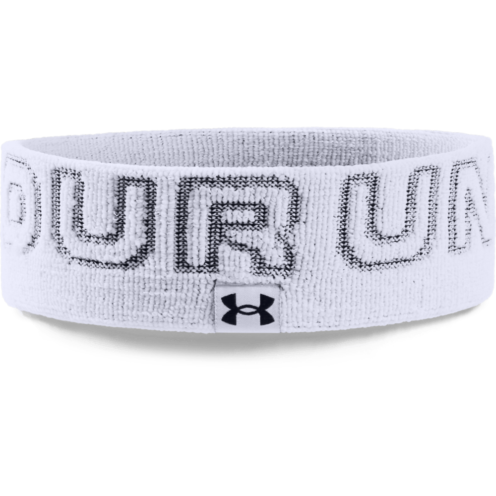 UA Dmark Terry Headband Banda blanco de hombre para entrenamiento