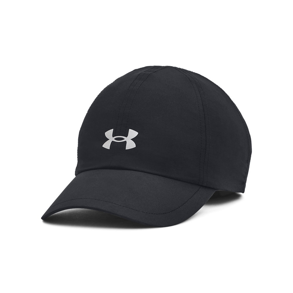 UA Aunch Adj Gorra negro de mujer para correr