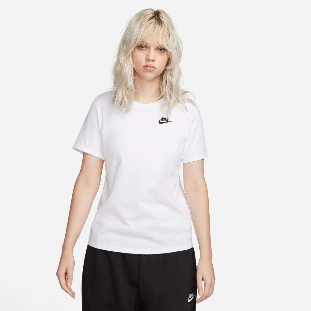 Nike W Nsw Tee Club Camiseta Manga Corta blanco de mujer lifestyle