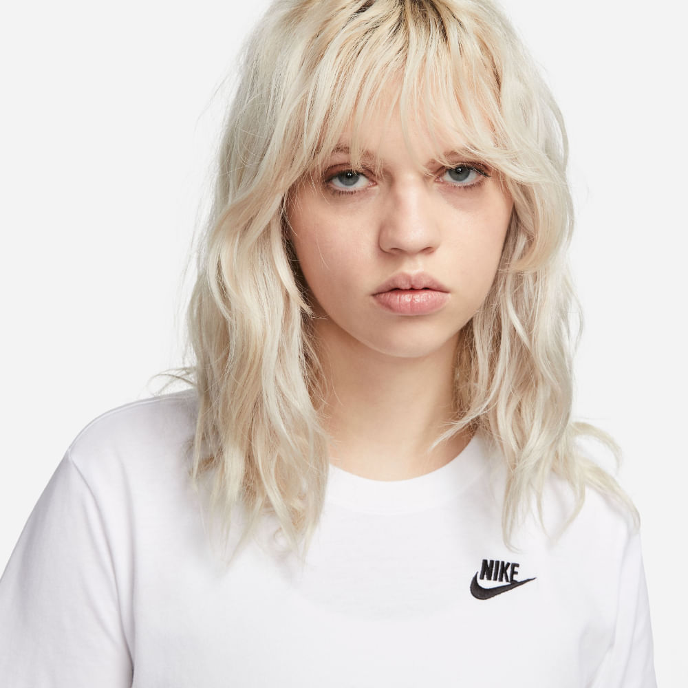 Nike W Nsw Tee Club Camiseta Manga Corta blanco de mujer lifestyle