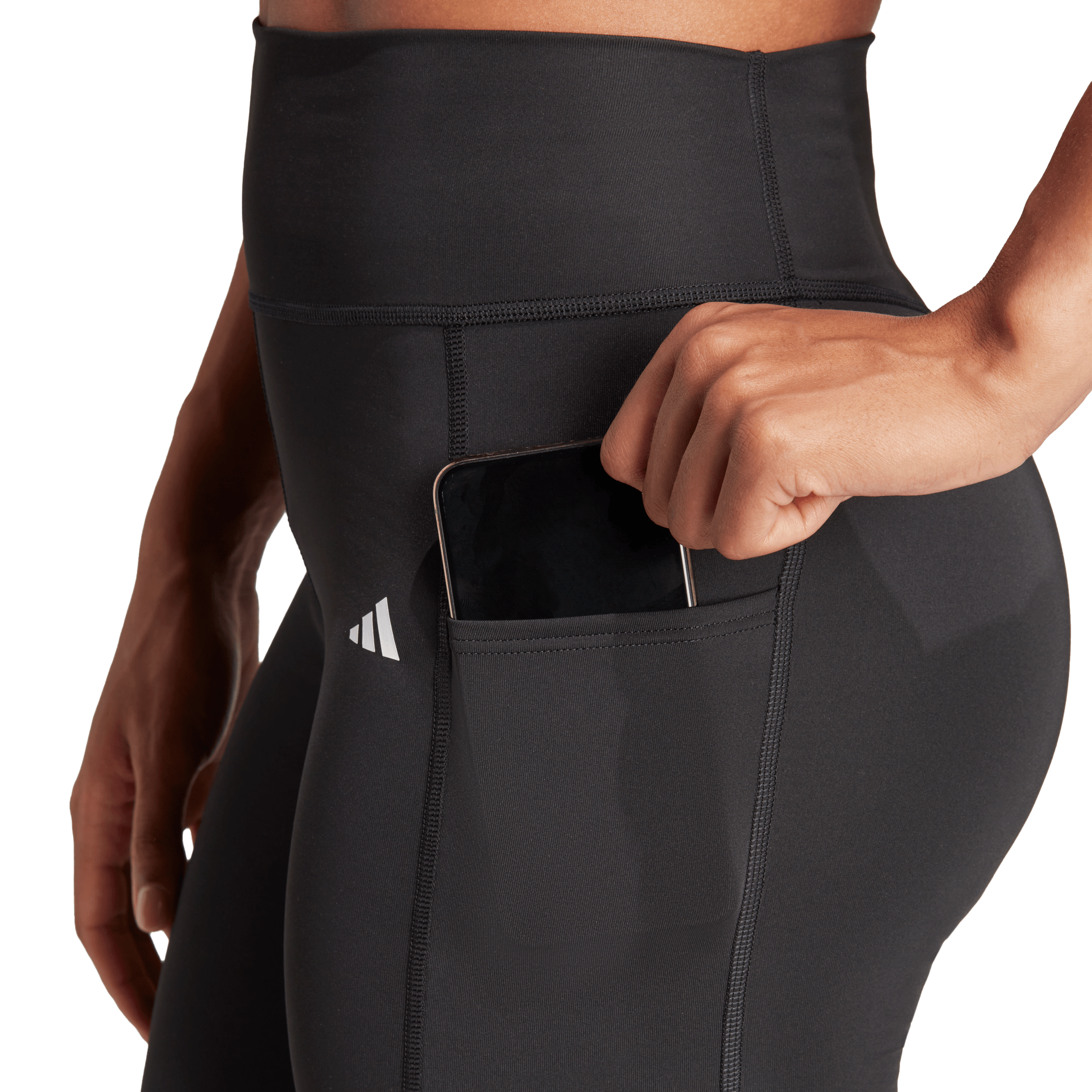 Adidas Opt St Hr 1/1 L Licras Largas Negro De Mujer Para Entrenamiento