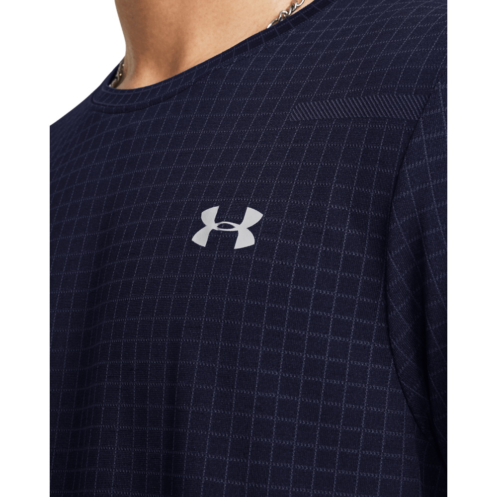 Camiseta Manga Corta hombre UA 1376921-410 Ua Seamless Grid Ss
