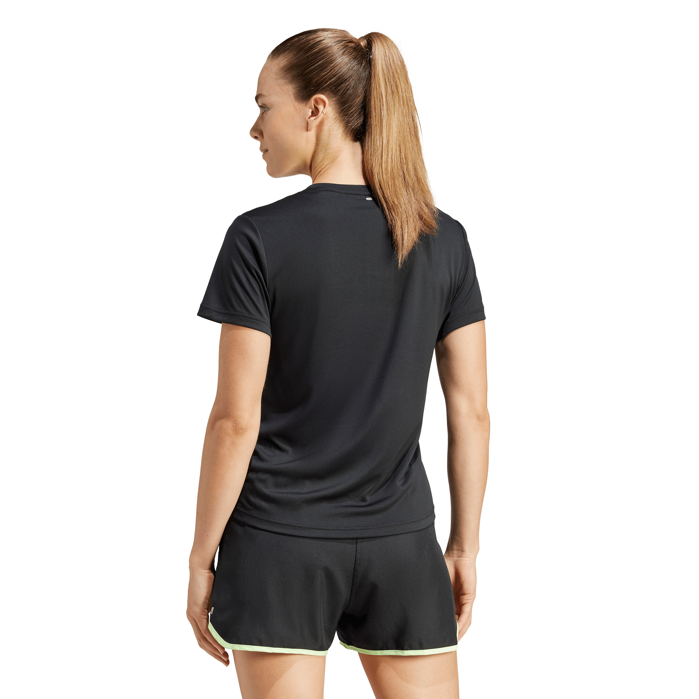Adidas Run It Tee Camiseta Manga Corta negro de mujer para correr