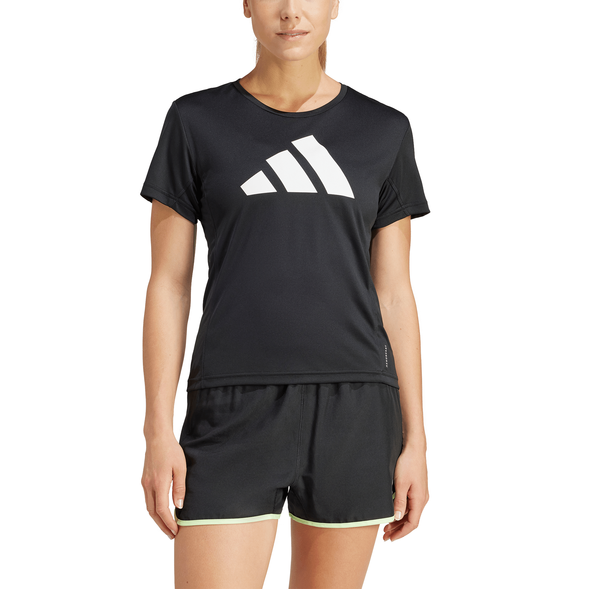 Adidas Run It Tee Camiseta Manga Corta negro de mujer para correr