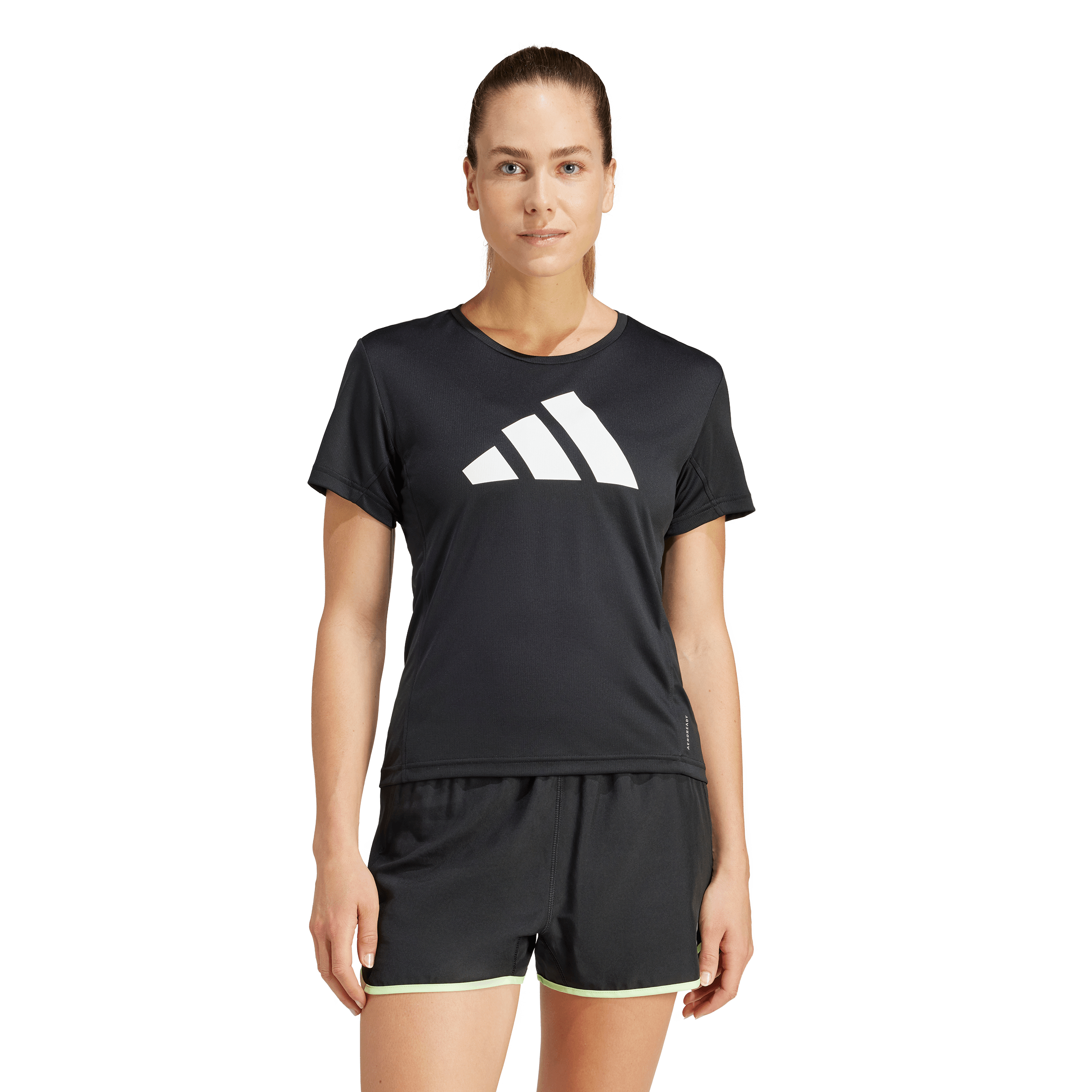 Adidas Run It Tee Camiseta Manga Corta negro de mujer para correr