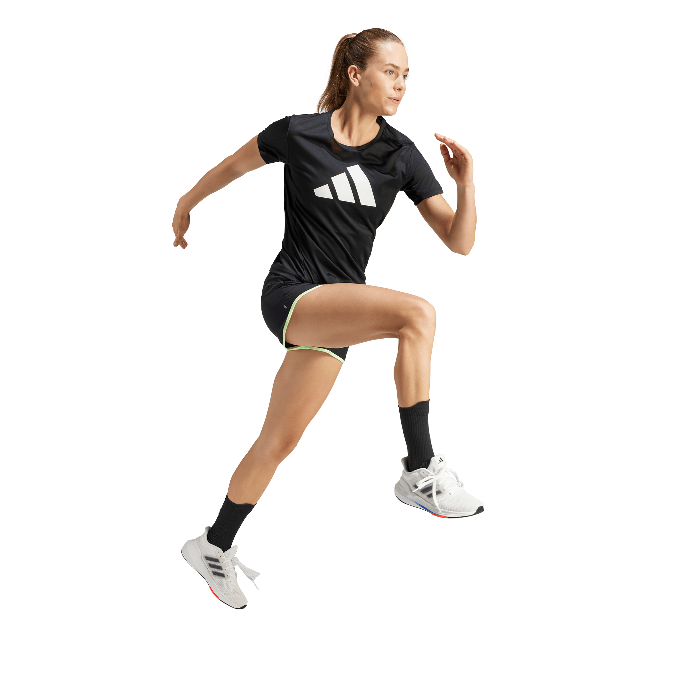 Adidas Run It Tee Camiseta Manga Corta negro de mujer para correr