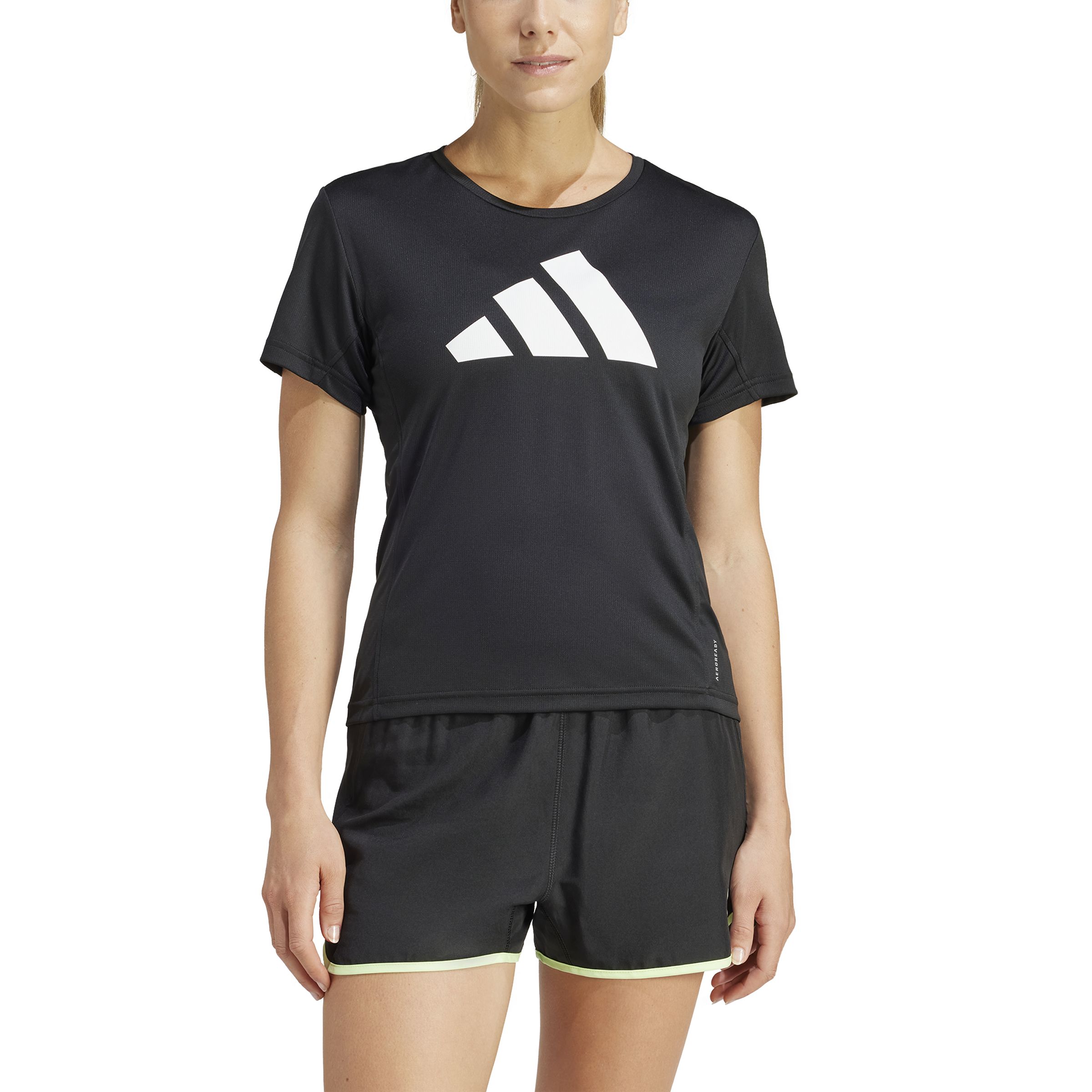 Adidas Run It Tee Camiseta Manga Corta negro de mujer para correr