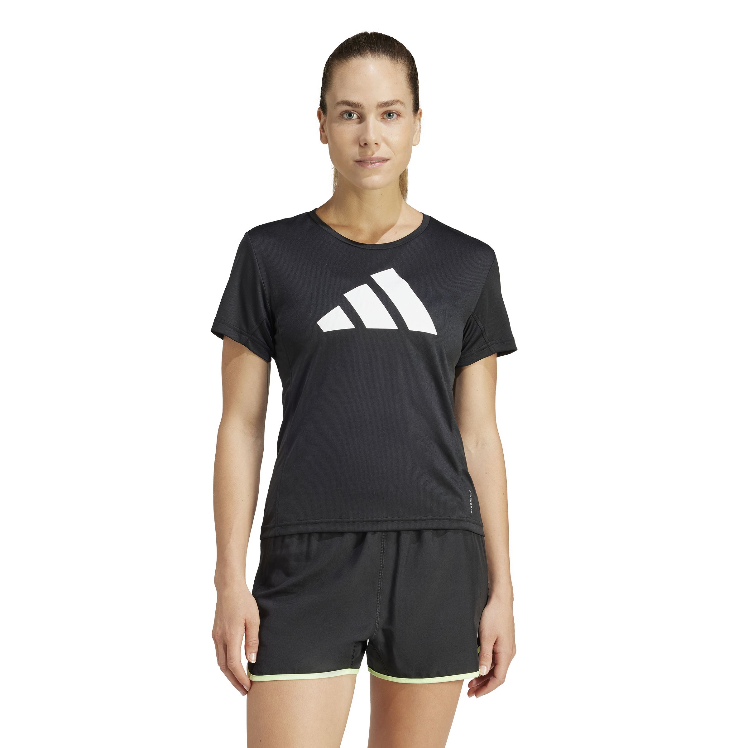 Adidas Run It Tee Camiseta Manga Corta negro de mujer para correr
