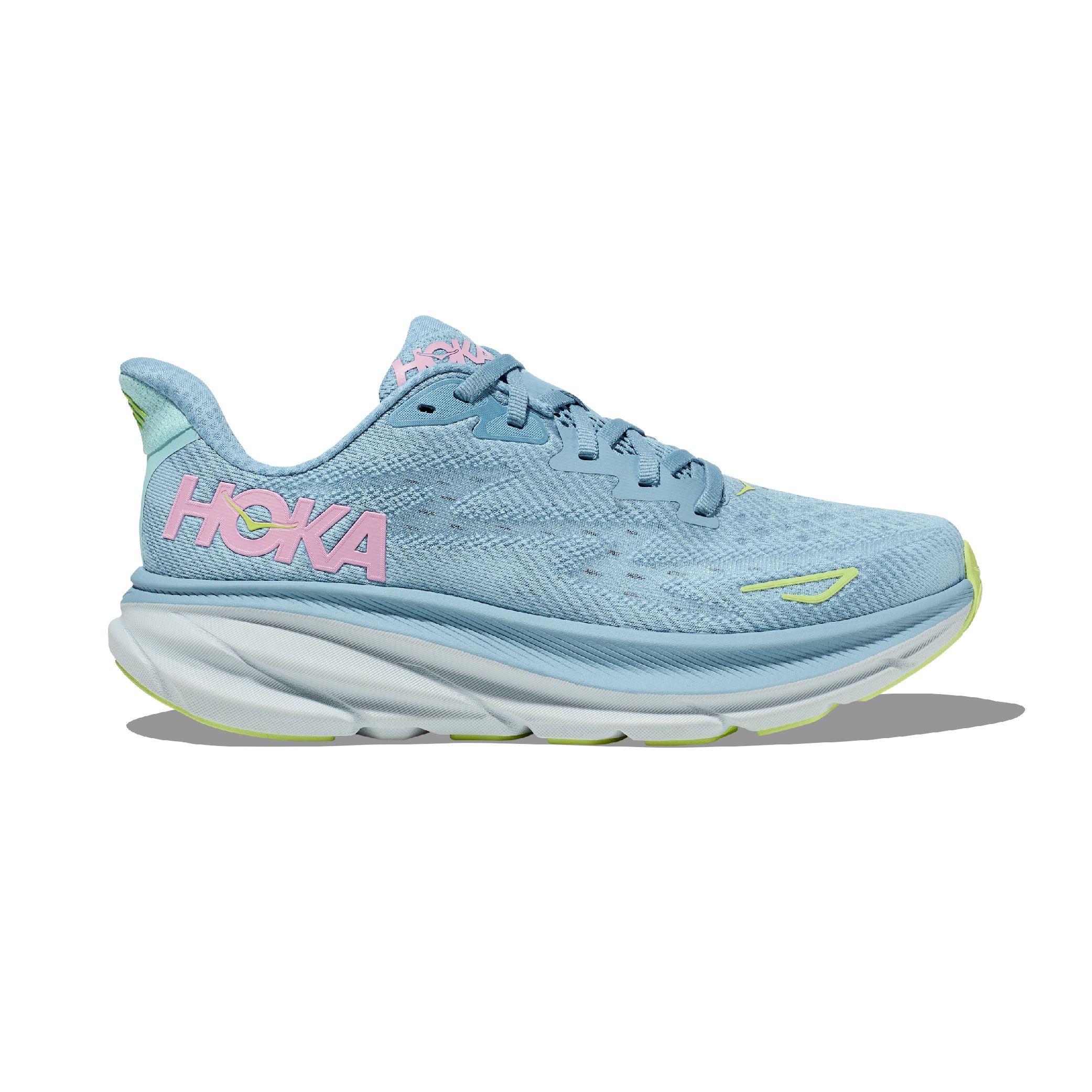 Hoka W Clifton 9 Tenis azul de mujer para correr
