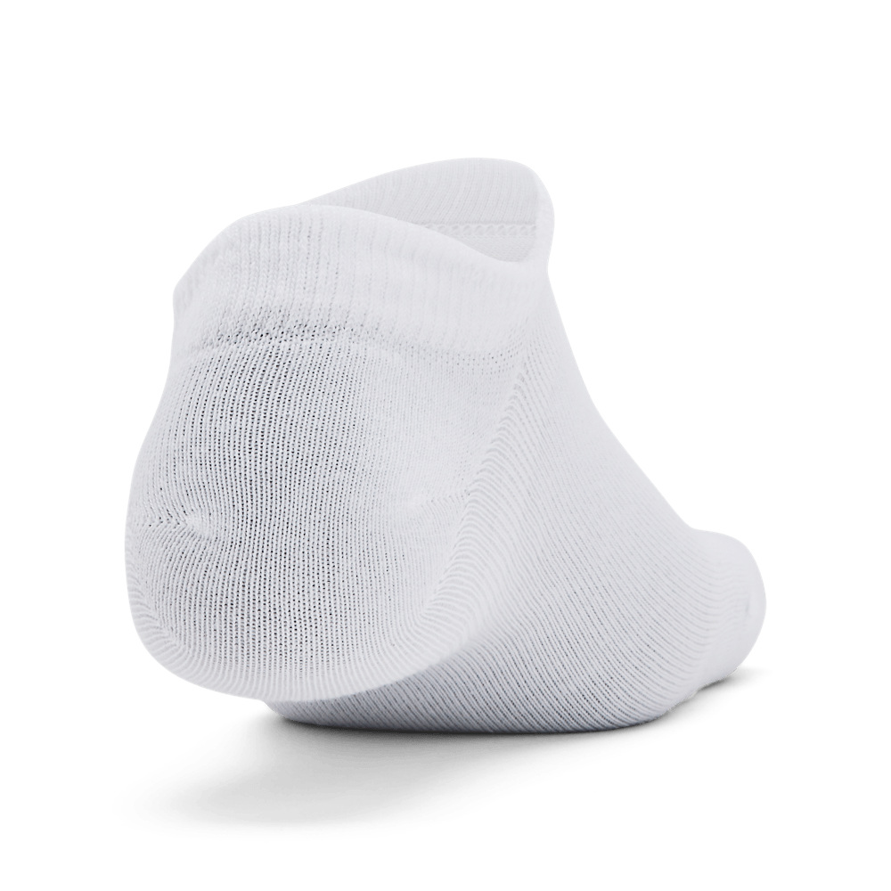 UA Essential No Show 3Pk Medias blanco de hombre para entrenamiento