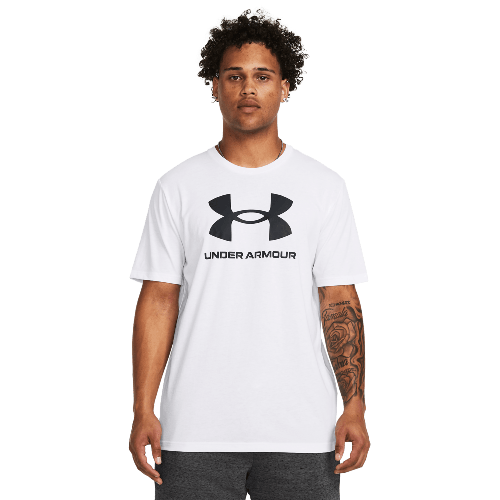 UA Sportstyle Logo Update Ss Camiseta Manga Corta blanco de hombre para entrenamiento