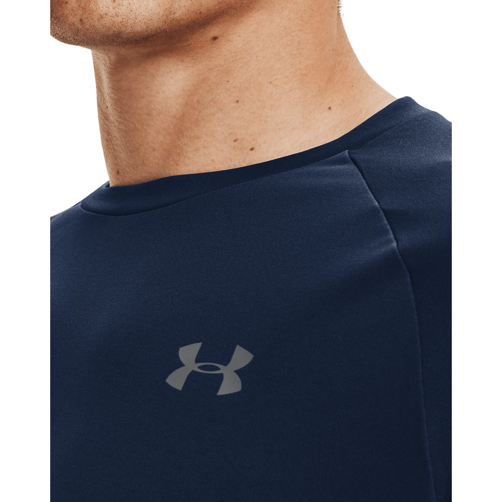UA Tech 2.0 Ss Tee Camiseta Manga Corta azul de hombre para entrenamiento