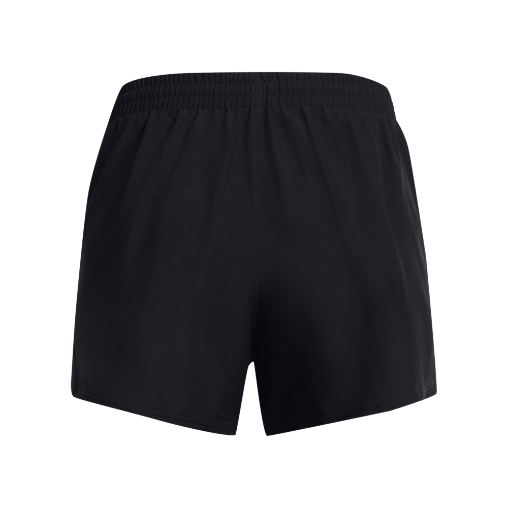 UA Fly By Short Pantaloneta negro de mujer para correr