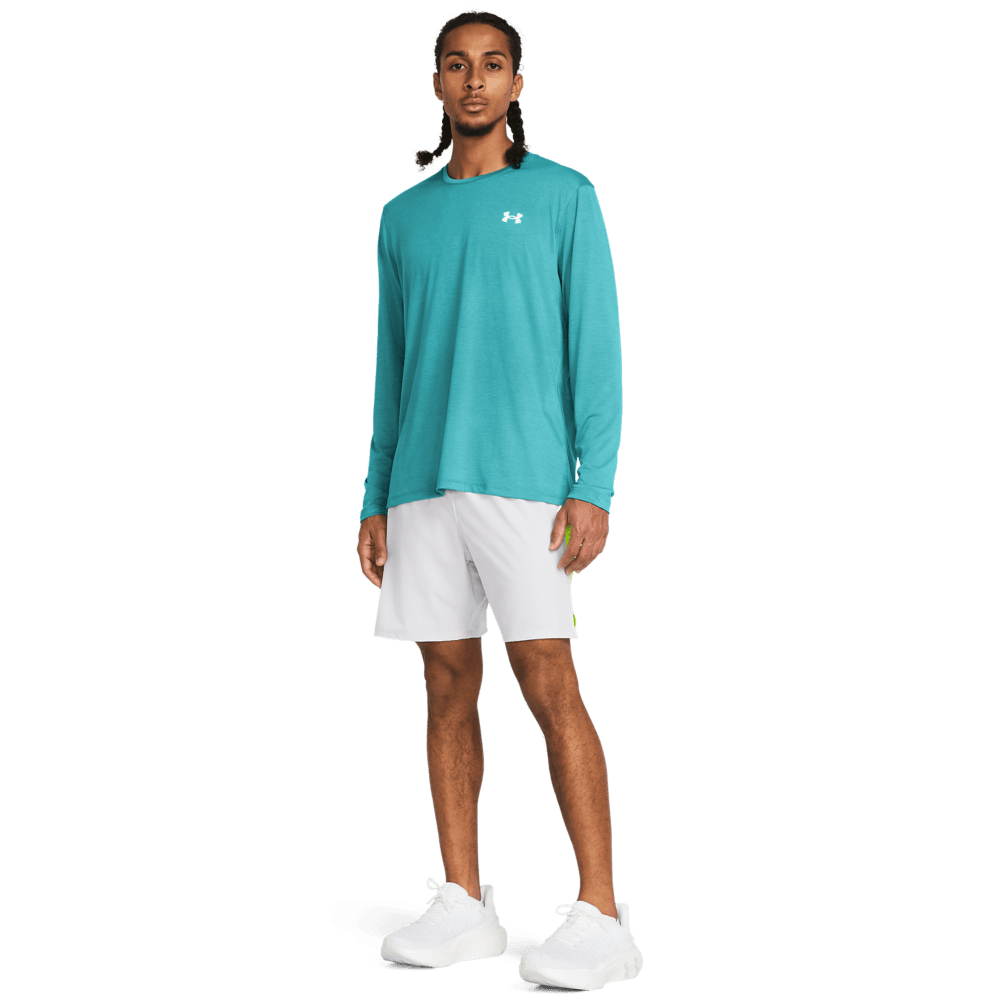 UA Nch Elite 7  Short Pantaloneta gris de hombre para correr