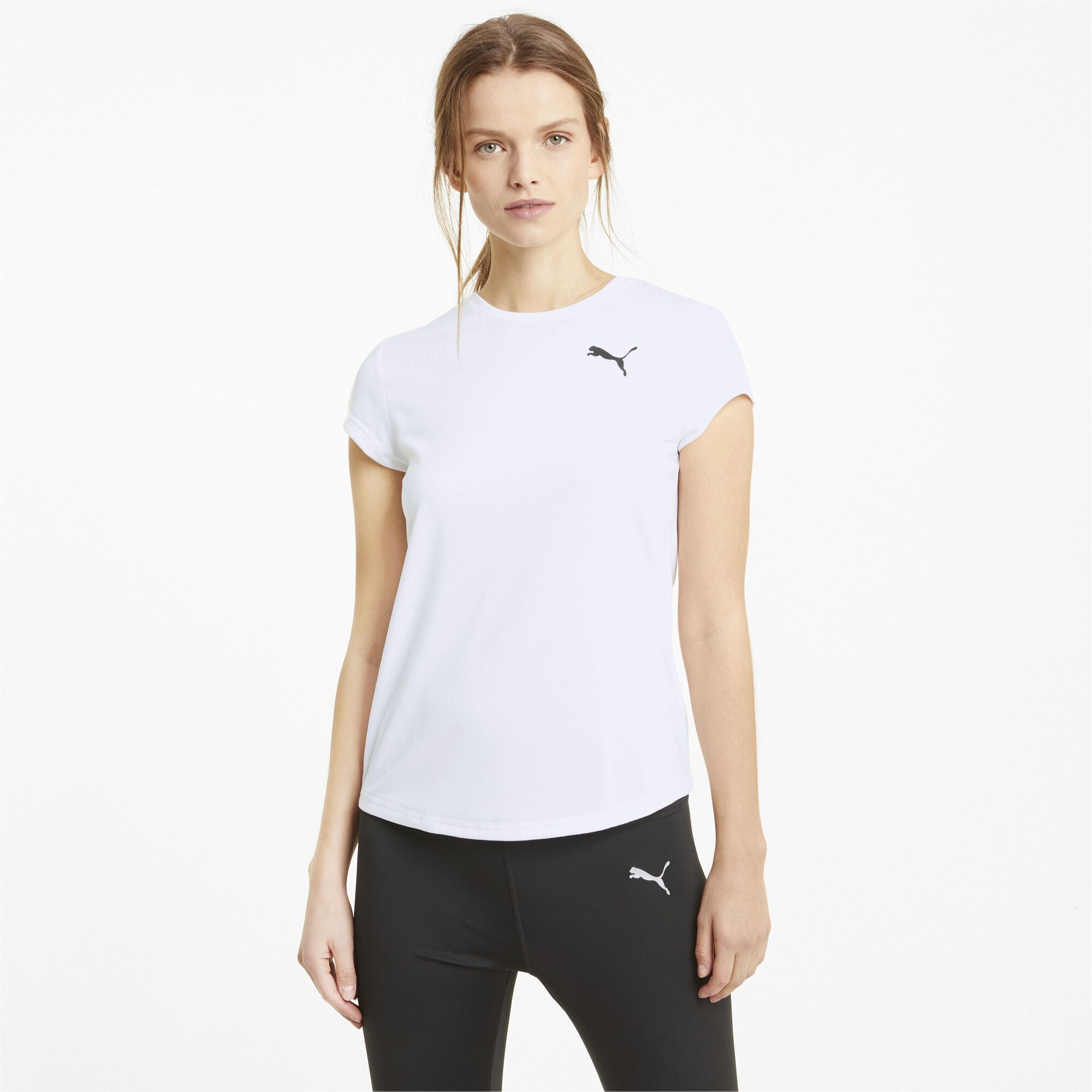 Puma Active Tee W Camiseta Manga Corta blanco de mujer lifestyle