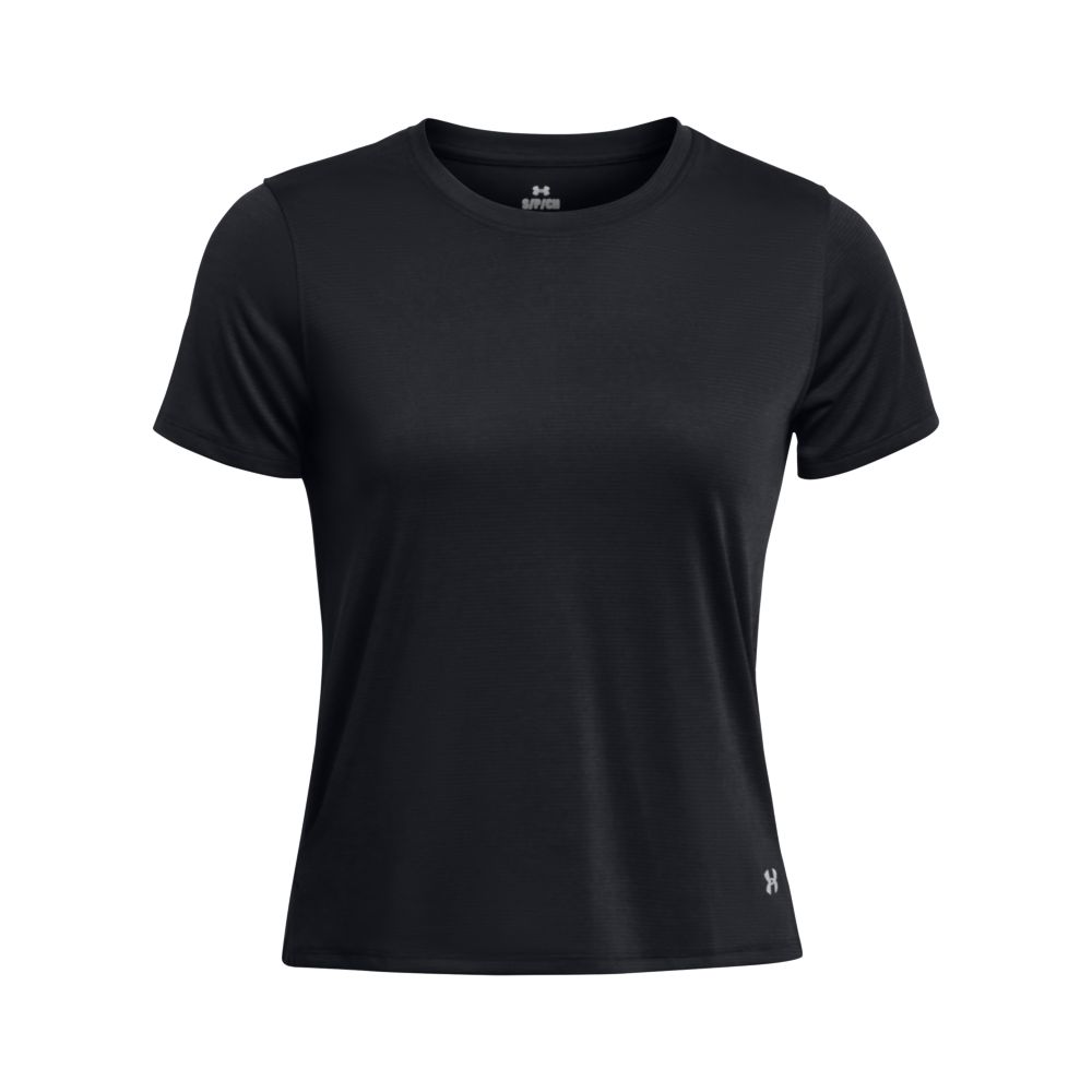 UA Streaker Ss Camiseta Manga Corta negro de mujer para correr