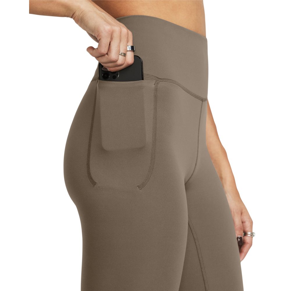 UA Idian Ankle Leg Licra cafe de mujer para entrenamiento